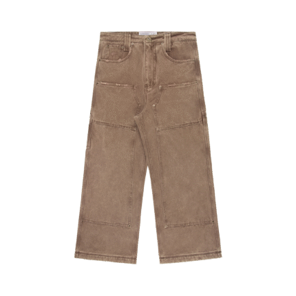 Experiments Five Double Knee Sweatpants Washed Brown