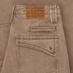 Experiments Five Double Knee Sweatpants Washed Brown